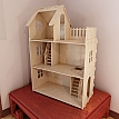 Big plywood Doll house. 6mm plywood. Vector model for CNC router and laser cutting. Barbie size dollhouse.