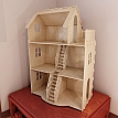 Dollhouse v3. Big plywood Doll house for Barbie. Vector model for CNC router and laser cutting. Barbie size   dollhouse.