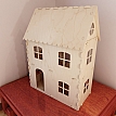 Beautiful wooden dollhouse. Cnc router cutting file / Vector model for router cut. Plywood 6mm.