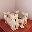 Beautiful wooden Castle toy plans. Pattern vector model for CNC router and laser cutting. Play castle. Stronghold. Plywood 4mm/5mm/6mm.