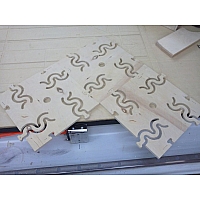 Plywood panel linking joint for laser or router