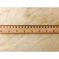 laser cut 12 in ruler made at Hexlab Makerspace