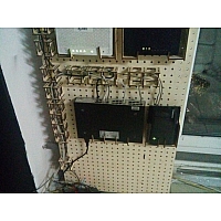 Pegboard cable organizer building blocks, lasercut
