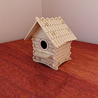 Great wooden birdhouse pattern. Vector plans for CNC router and laser cutting. Template cutting files. Plywood 3mm/4mm/5mm/6mm. Instant download.